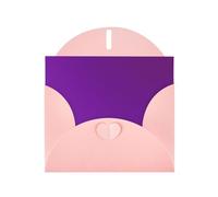 Pink Holiday greeting check blank card and pearl beautiful blank note block VVXBHGR Solid color dark purple Pattern