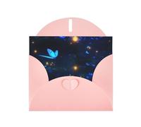 Pink Holiday greeting check blank card and pearl beautiful blank note block VVXBHGR The darkness of night Pattern