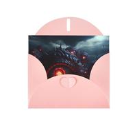 Pink Holiday greeting check blank card and pearl beautiful blank note block VVXBHGR The Devil's Eye. Pattern