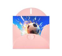 Pink Holiday greeting check blank card and pearl beautiful blank note block VVXBHGR The Flying Soccer Ball Pattern