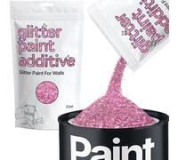 Pink Holographic Glitter Paint Additive Fine 100g for Adding Sparkle to Paints & Varnish | Paint Walls Sparkly Add to Emulsion, Acrylic or Lacquer Indoor | Hemway