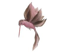 Pink Humming Bird Decoration, Clip On Pink Bird Christmas Decoration, Flying Hummingbird Ornament, Christmas Bauble, Novelty Hummingbird Bauble, Spring, Summer Ornament