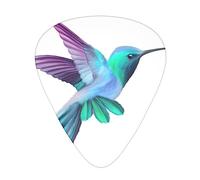Pink Hummingbird Guitar Pick 12 Picks Fashion Durable Bass Plectrums In A Box For Ukulele Electric Guitar Bass