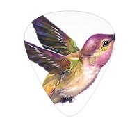 Pink Hummingbird Guitar Plectrums 12 Pieces For Ukulele Bass Instrument Accessories