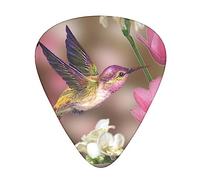 Pink Hummingbird Stolmx Guitar Pick Set - Full Print Design, 3 Thicknesses Available