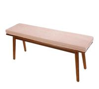 Pink Indoor Bench Cushion 51x14 in, 2 in Thick Non-Slip Rectangle Seat Pad, 30D Memory Foam for Piano Benches, Corduroy Fabric - Comfortable Furniture Accessory