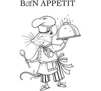 Pink Ink Designs Chef Mouse-Clear Stamp Set, A7