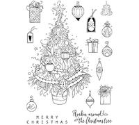 Pink Ink Designs Clear Stamp Set-Oh Christmas Tree, 6 x 8 inches