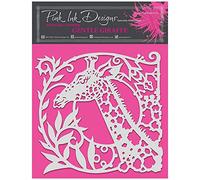 Pink Ink Designs Gentle Giraffe-Stencil, Translucent, 20 x 20 cm Approx