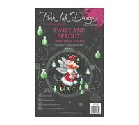 Pink Ink Designs Twist & Sprout 6 in x 8 in Clear Stamp Set