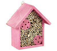 Pink Insect Hotel Home House Bees Bugs and Insects Nesting Box