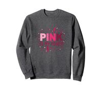 Pink Is My Power: Empowering Feminine Energy Statement Sweatshirt, Adult Unisex, Dark Heather Grey, XXL