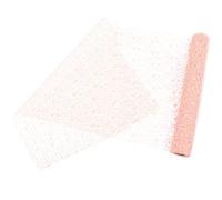 Pink Jacquard Mesh Floral Wrapping Yarn Roll Graduation Party Polyester