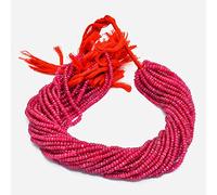 Pink Jade Rondelle Beads | Gemstone 3mm-4mm Faceted Beads 13inch Strand | Natural Pink Jade Semi Precious Gemstone Beads | Wholesale Price