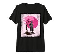 Pink Japan Vintage Cherry Blossom Sakura Samurai Premium T-Shirt