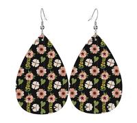 Pink Jasmine Flower Drop Earrings For Women, Artistic Star Earrings, Contemporary Dangle Jewelry For Parties And Social