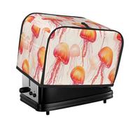 Pink Jellyfish Toaster Cover 2 Slice Kitchen Small Appliance Covers With Pockets Dust And Fingerprint Protectio