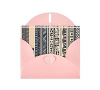 Pink JKIEGOQ African peoples illustration Prints Greeting Card 4 x 6 in for Christmas, Valentine's Day, Wedding, Party Invitation Cards