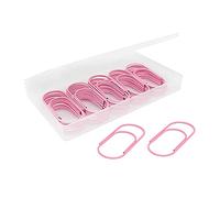 Pink Jumbo Paper Clips, Large, Non-Skid and Smooth, 50 Clips/Box