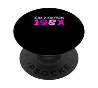 Pink Just A Kid From 198X Pink Graphic PopSockets Adhesive PopGrip