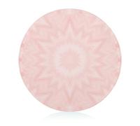 Pink Kaleidoscope Glass Cutting Board Scratch Resistant Round Chopping Board for Kitchen 20 cm
