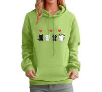 Pink Kawaii Hoodie Sweatshirt Teen Girls Cute Cat Patch Embroidery Pink Yellow Black Grey Pullover Hooded Tops Fake Two-piece Plus Velvet White Khaki Brown Loose Hoodies XS S M L XL XXL 3XL 4XL 5X