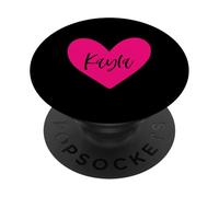 Pink Kayla Name Heart Love Woman Girl Friend Personalized PopSockets Adhesive PopGrip