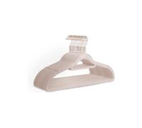 (Pink) KEPLIN Velvet Hangers 20 Pack Non-Slip Clothes Hangers with Tie Bar & 360° Hook Durable & Sturdy,Wardrobe Organisers for Suits, Jackets & Clothes