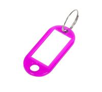 Pink Key Tags Pack Of 100 Reusable Plastic Keyring Labels For Key Organisation