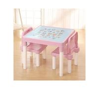 (PINK) Kids ABC Alphabet Table and Chair Set Childrens UK