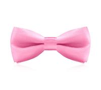 Pink Kids Bow Tie with Gift Box, Classic Solid Boy's Pre-Tied Bow Tie Adjustable Neck Silk Bowtie for Little Kids Baby Toddler Birthday Wedding Formal Party Banquet Prom Ball Fancy Dress