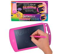Pink Kids Drawing Tablet Battery Operated Stylus Lcd