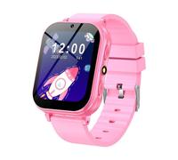 (pink) Kids Games Smart Watch Camera Music Play Flashlight Pedometer Habit Tracking Children Smartwatch For Boys Girls Gifts