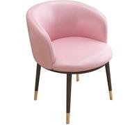 Pink Kitchen Dining Chairs - Ergonomic Backrest Counter Chair for Home Use Ideal for Computer Work Nail Art Makeup; Perfect for Bedroom & Balcony Decor