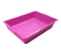 Pink Kitten Litter Tray - Plastic Pencil Tray - Hamster Bird Cage Base Bottom School Draw Tray Small Cat Litter Tray Seed Tray Small Pet Loo Plastic Storage Box - 36cm