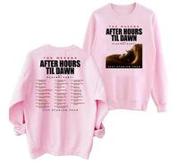 (pink, L) The Weeknd After Hours Til Dawn 2025 Tour Sweatshirt 2 Sided