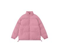 (Pink, L) Waterproof Winter Coat Y2k Solid Harajuku Puffer Jacket Men Oversized Black Bubble Coat Korean Fashions Hooded Parkas