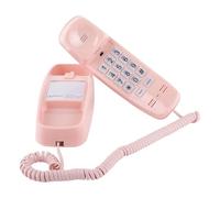 Pink Landline Phone Inspired by 90s Vintage Princess Phone with 110DB+ Loud Ringer, Retro Wall Phone No Power Required, Pink Corded Telephone for Kids/Seniors, Cute Novelty Landline Phones for Home