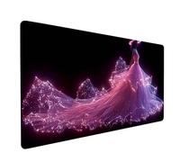 Pink Large Mouse Mat 1600x800x3mm, Woman Extended Mouse Pad with Stitched Edges, Gaming Mousepad with Soft Smooth Surface, Desk Mat for Desk Accessories and Office Accessories, Gifts for Men L-9695