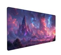 Pink Large Mouse Mat, Landscape Gaming Mouse Pad with Stitched Edges, Extended Mousepad with Non-Slip Rubber Base, Desk Mat for Desk Accessories and Office Accessories Gifts, 1600x800x3mm 3-2252