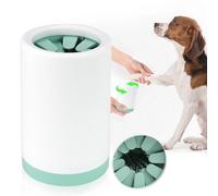 (Pink, Large) Paw Cleaner Portable Removable Soft Silicone Bristles Brush Dog Paw Cleaner with Towel for Pet Massage Dirty Claws 2024 New