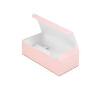 Pink Lasso Boxes with the Box 10pk 5.5x2.75x1.75” inches Collapsible ½ lb Small Homemade Treats, Bakery, Candy, Dessert, Cupcakes