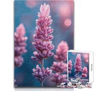 Pink Lavender Flowers Jigsaw for Adults1000 Pieces Interactive Learning Fun Activity Heartwarming Memorable Present Size 50x75cm
