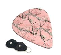 Pink Leaves Camo Guitar Pickfor Pickups For Acoustic Electric Guitar Bass Ukulele