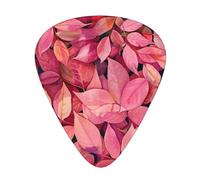 Pink Leaves Camo - Guitar Picks-12 Pack Includes Thin, Medium & Heavy Gauges, Best Gift for Guitar Lovers