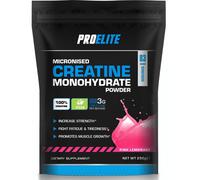 PRO-ELITE Creatine - Creatine Monohydrate Micronized Powder 250g, for Optimum Muscle Growth, Increases Physical Performance, Pure Flavoured Creatine, Amino Acids (Pink Lemonade, 250g)