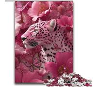 Pink Leopard 2000 Piece Jigsaw Puzzle for Adults And Teenagers, Family Entertainment Toys Is Ideal As A Gift for The Whole Family (70x100cm)