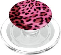 Pink Leopard Cheetah Animal Pattern Girls PopSockets PopGrip for MagSafe
