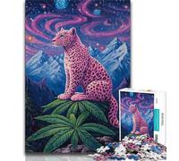 Pink Leopard Jigsaw Puzzles for Adults 2000 Jigsaws,Challenging Game Gifts for Is Ideal As A Gift for The Whole Family 70x100cm