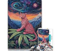 Pink Leopard JigsawPuzzle 2000 Pieces for Adults,Challenging To Complete But Fun And Humorous with Matching Poster And Trivia Sheet 70x100cm